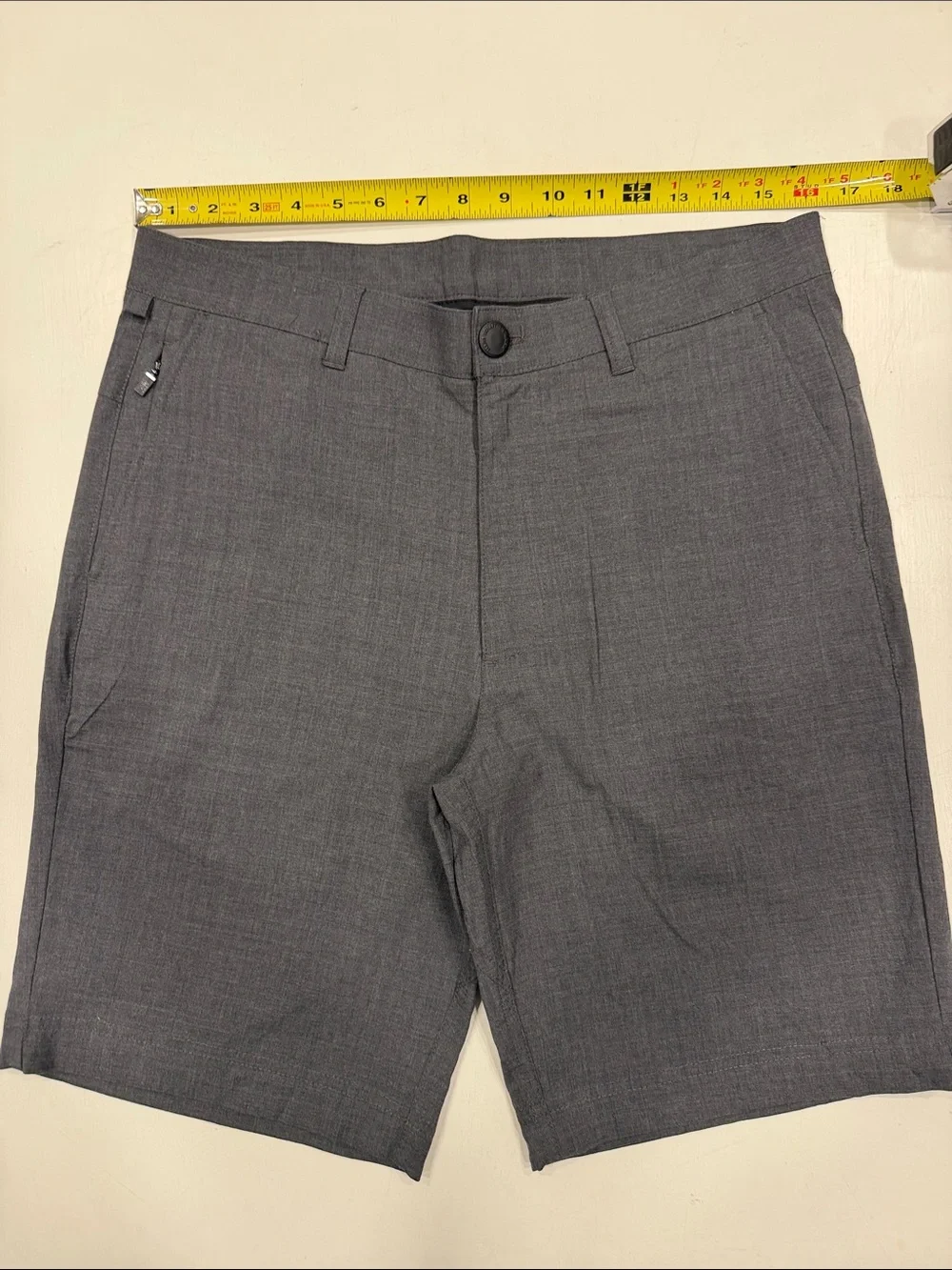 Hart Schaffner Marx Men's Charcoal Flat-Front Shorts